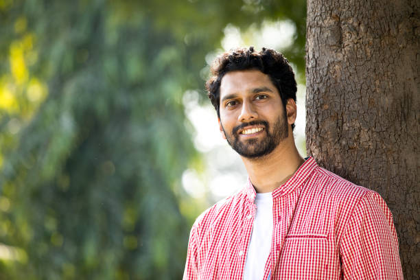 Man looking at camera